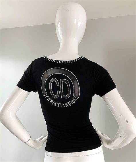 dior rhinestone logo shirt|Rhinestone Dior Shirt .